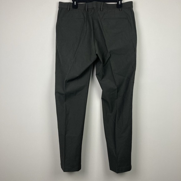 Michael Kors Mens Classic Fit Cotton Stretch Pants Dark Grey 36Wx30L E081297 - Picture 9 of 10